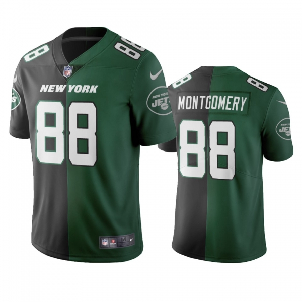 New York Jets Ty Montgomery Black Green Two Tone Vapor Limited Jersey