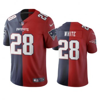 New England Patriots James White Navy Red Two Tone Vapor Limited Jersey