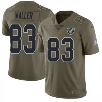 Darren Waller Oakland Raiders Men's Limited Salute to Service Nike Jersey - Green