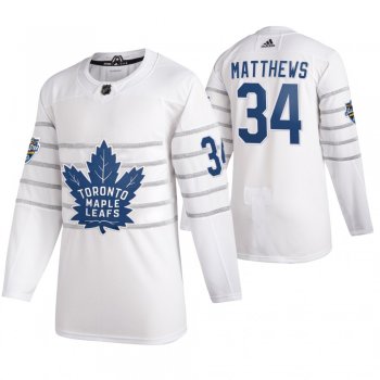 Toronto Maple Leafs #34 Auston Matthews 2020 NHL All-Star Game Authentic White Jersey Men's