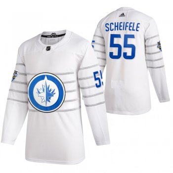 Winnipeg Jets #55 Mark Scheifele 2020 NHL All-Star Game Authentic White Jersey Men's