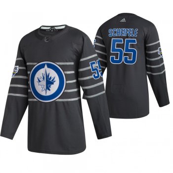 Winnipeg Jets #55 Mark Scheifele 2020 NHL All-Star Game Authentic Gray Jersey Men's