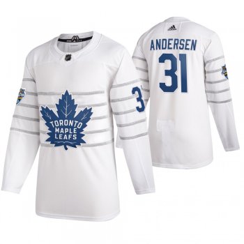 Toronto Maple Leafs #31 Frederik Andersen 2020 NHL All-Star Game Authentic White Jersey Men's