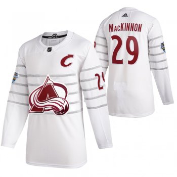 Colorado Avalanche #29 Nathan MacKinnon 2020 NHL All-Star Game Authentic White Jersey Men's