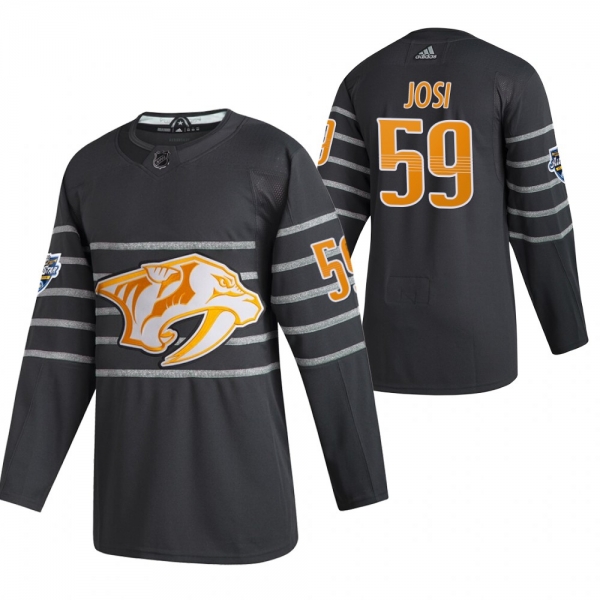 Nashville Predators #59 Roman Josi 2020 NHL All-Star Game Authentic Black Jersey Men's