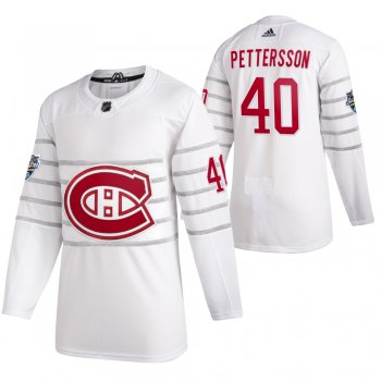 Vancouver Canucks #40 Elias Pettersson 2020 NHL All-Star Game Authentic White Jersey Men's