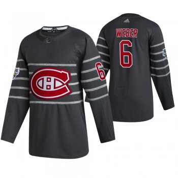 Montreal Canadiens #6 Shea Weber 2020 NHL All-Star Game Authentic Gray Jersey Men's