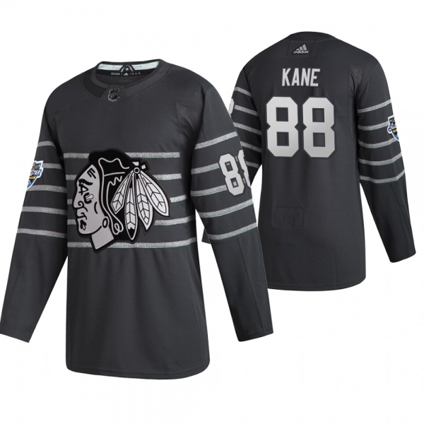 Chicago Blackhawks #88 Patrick Kane 2020 NHL All-Star Game Authentic Gray Jersey Men's