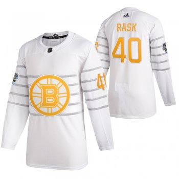 Boston Bruins #40 Tuukka Rask 2020 NHL All-Star Game Authentic White Jersey Men's