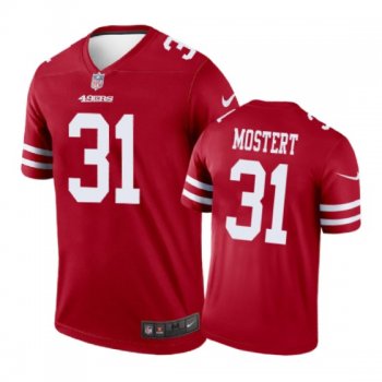 San Francisco 49ers #31 Raheem Mostert Nike color rush Scarlet Jersey