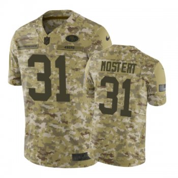 San Francisco 49ers #31 2018 Salute to Service Raheem Mostert Jersey Camo -Nike Limited