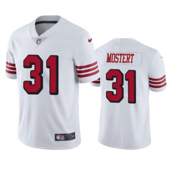 San Francisco 49ers #31 Men's White Raheem Mostert Color Rush Limited Jersey