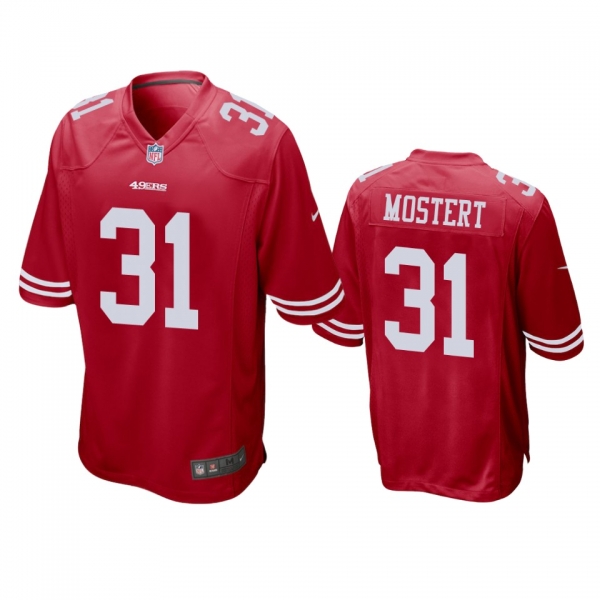 San Francisco 49ers Raheem Mostert Scarlet Game Jersey