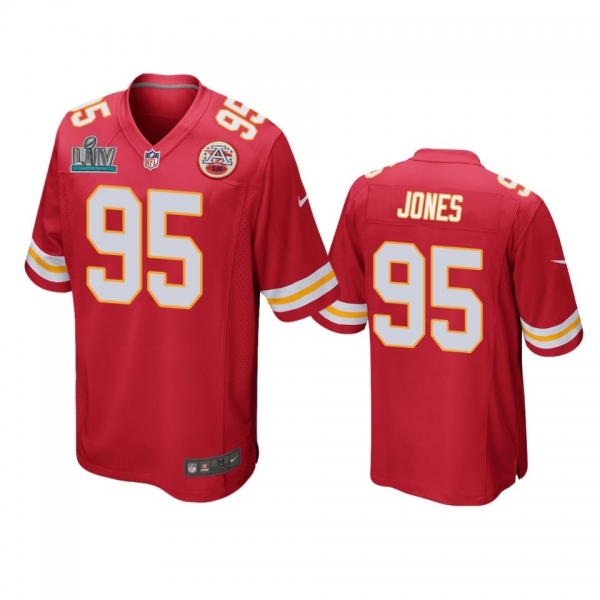 Kansas City Chiefs Chris Jones Red Super Bowl LIV Game Jersey