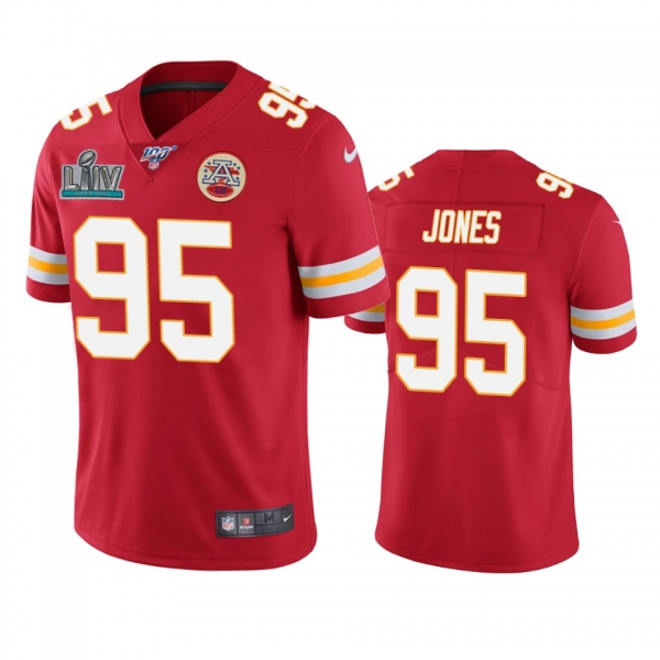 Kansas City Chiefs Chris Jones Red Super Bowl LIV Vapor Limited Jersey