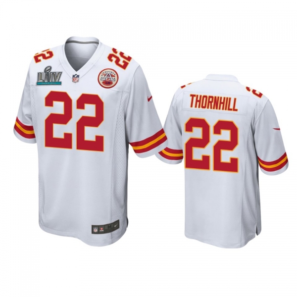 Kansas City Chiefs Juan Thornhill White Super Bowl LIV Game Jersey