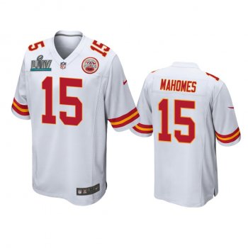 Kansas City Chiefs Patrick Mahomes White Super Bowl LIV Game Jersey