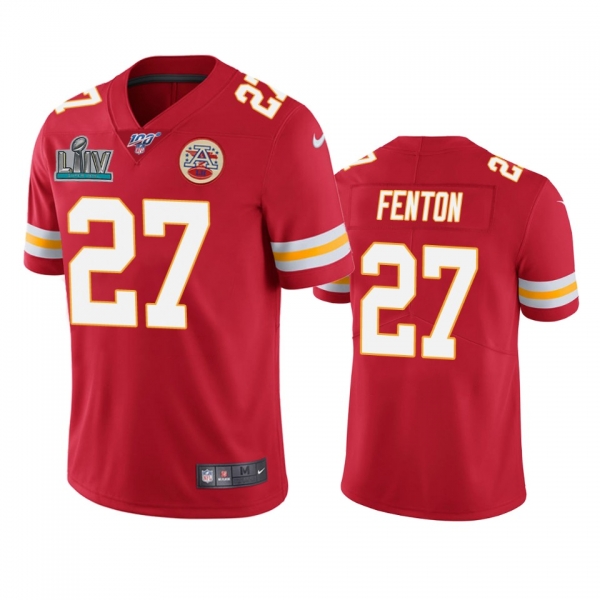 Kansas City Chiefs Rashad Fenton Red Super Bowl LIV Vapor Limited Jersey