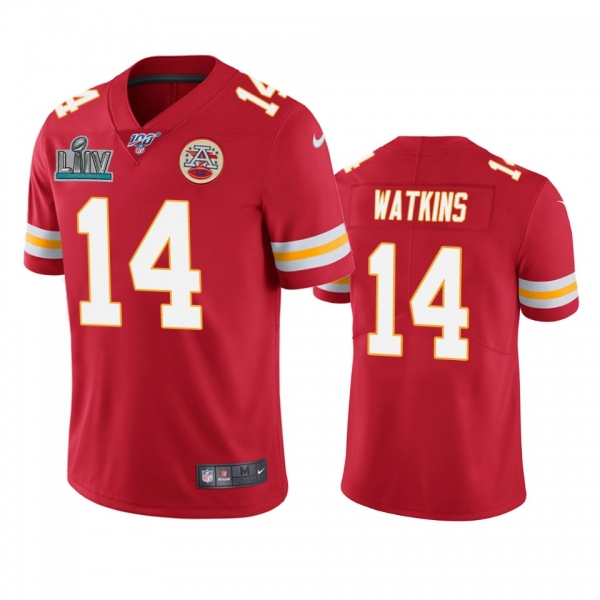 Kansas City Chiefs Sammy Watkins Red Super Bowl LIV Vapor Limited Jersey