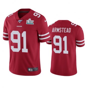 San Francisco 49ers Arik Armstead Scarlet Super Bowl LIV Vapor Limited Jersey