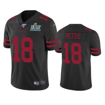 San Francisco 49ers Dante Pettis Black Super Bowl LIV Vapor Limited Jersey