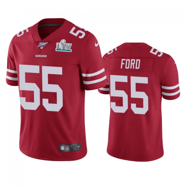 San Francisco 49ers Dee Ford Scarlet Super Bowl LIV Vapor Limited Jersey