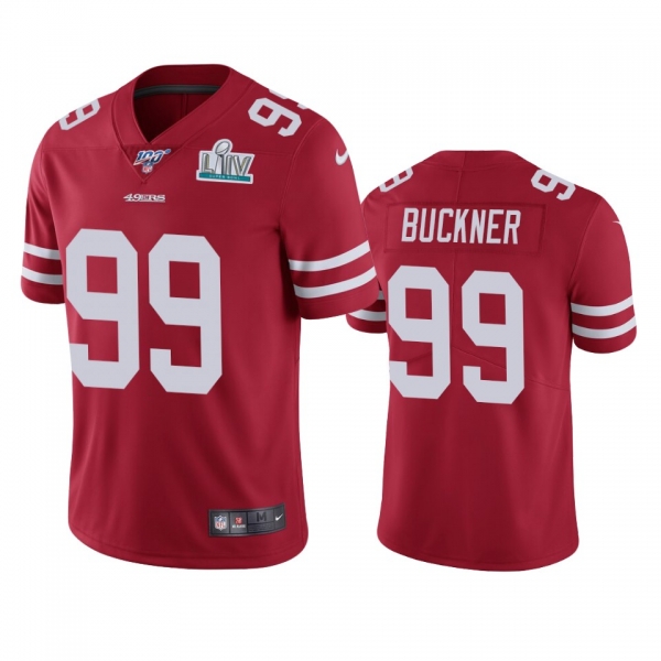 San Francisco 49ers DeForest Buckner Scarlet Super Bowl LIV Vapor Limited Jersey