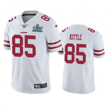 San Francisco 49ers George Kittle White Super Bowl LIV Vapor Limited Jersey