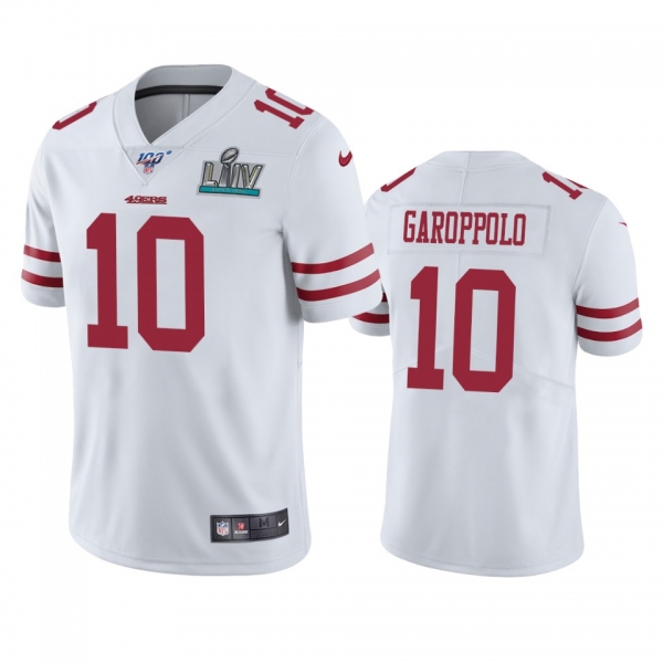 San Francisco 49ers Jimmy Garoppolo White Super Bowl LIV Vapor Limited Jersey