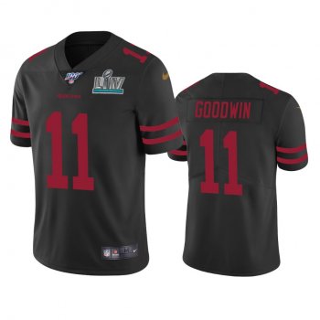 San Francisco 49ers Marquise Goodwin Black Super Bowl LIV Vapor Limited Jersey