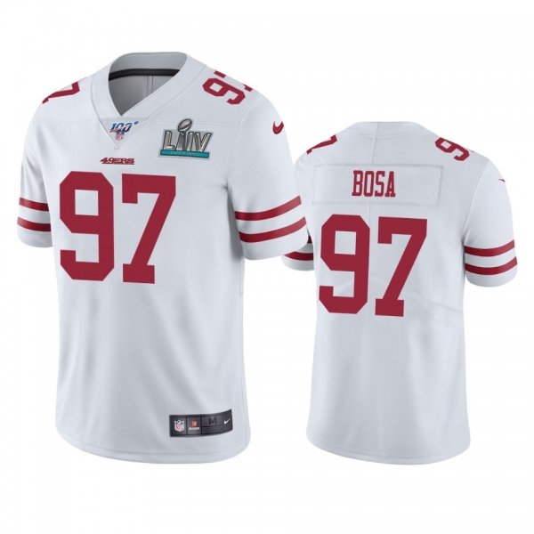 San Francisco 49ers Nick Bosa White Super Bowl LIV Vapor Limited Jersey