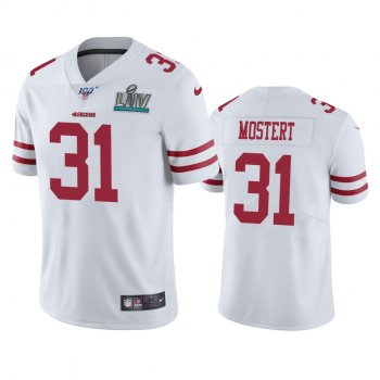 San Francisco 49ers Raheem Mostert White Super Bowl LIV Vapor Limited Jersey