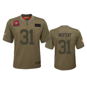 Youth San Francisco 49ers Raheem Mostert Camo 2019 Salute to Service Game Jersey