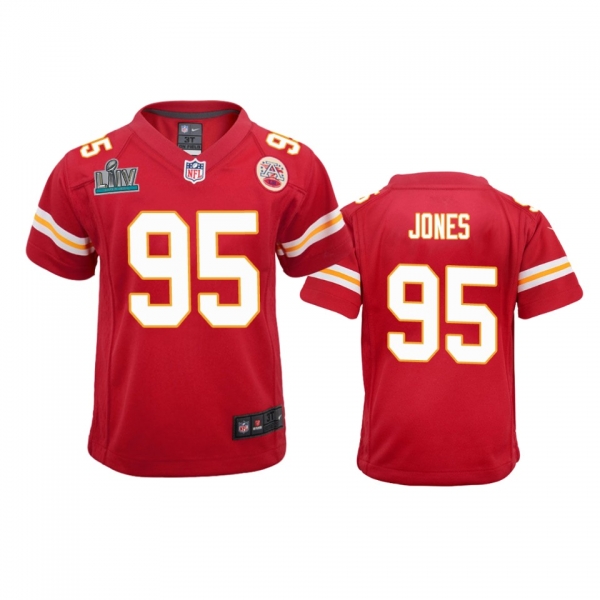 Youth Chiefs Chris Jones Red Super Bowl LIV Game Jersey