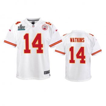 Youth Chiefs Sammy Watkins White Super Bowl LIV Game Jersey