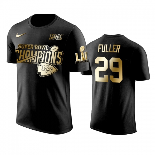 Kansas City Chiefs Kendall Fuller Black Super Bowl LIV Champions Golden Edition T-Shirt