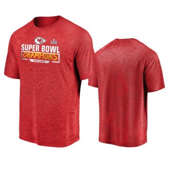 Men's Kansas City Chiefs Red Super Bowl LIV Champions Long Snapper Synthetic T-Shirt