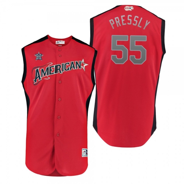 2019 MLB All-Star Game Workout American League Ryan Pressly Red Jersey