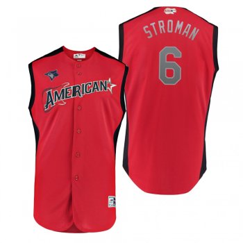 2019 MLB All-Star Game Workout American League Marcus Stroman Red Jersey