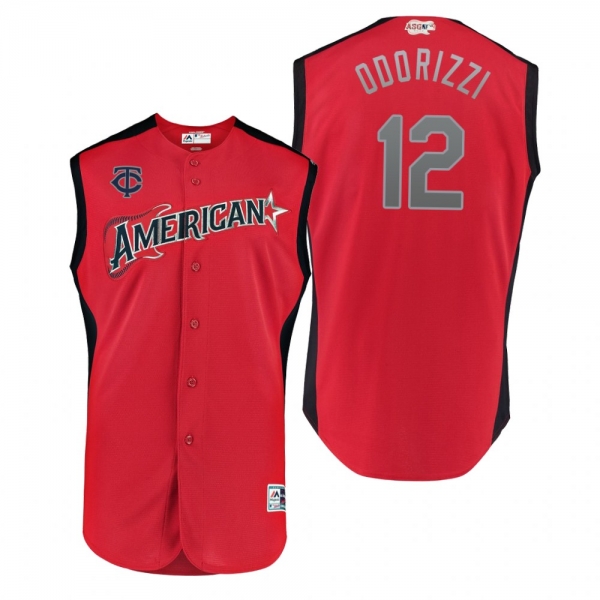 2019 MLB All-Star Game Workout American League Jake Odorizzi Red Jersey