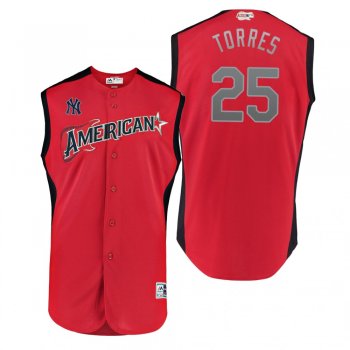 2019 MLB All-Star Game Workout American League Gleyber Torres Red Jersey