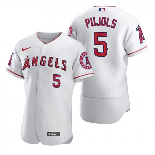 Los Angeles Angels Albert Pujols Nike White 2020 Authentic Jersey