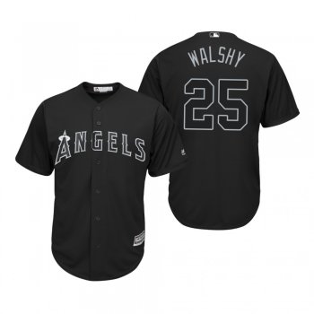 Los Angeles Angels Jared Walsh Walshy Black 2019 Players' Weekend Replica Jersey