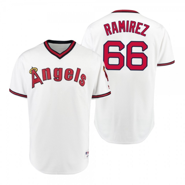 California Angels JC Ramirez White 1975 Turn Back the Clock Authentic Jersey