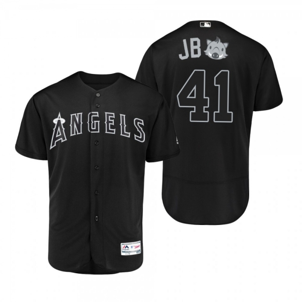 Los Angeles Angels Justin Bour Black 2019 Players' Weekend Authentic Jersey