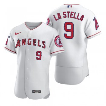 Los Angeles Angels Tommy La Stella Nike White 2020 Authentic Jersey