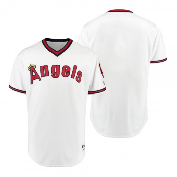 California Angels White 1975 Turn Back the Clock Authentic Jersey