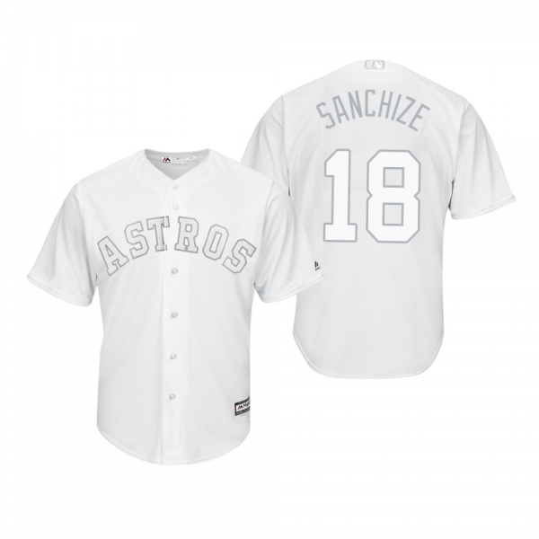 Houston Astros Aaron Sanchez Sanchize White 2019 Players' Weekend Replica Jersey