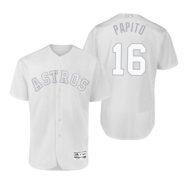 Houston Astros Aledmys Diaz Papito White 2019 Players' Weekend Authentic Jersey