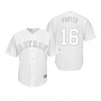 Houston Astros Aledmys Diaz Papito White 2019 Players' Weekend Replica Jersey